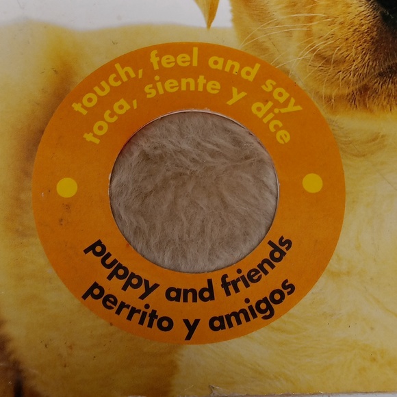 Happy Baby Touch puppy and friends book in English and Spanish - Picture 3 of 4
